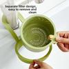 Hanging Sink Drain Basket with Food Residue Filter, Fruit Washing Strainer, Patent/Double Layer/Triangle Suction/Retractable
