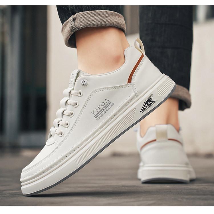 2025 Men's Breathable White Slip-on Sneakers - Versatile, Trendy, Casual Sports Shoes