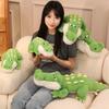 Prone Green Crocodile Animals Plush Toys  Simulation  Kawaii Cartoon Soft Dolls Throw Pillow Birthday Valentine's Day Gifts