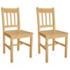 Day and Night - Day and Night Dining Chairs 2 Units Pine Wood