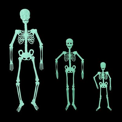Horror Noctilucous Skeleton Outdoor Courtyard Halloween Decor Haunted House Terrorist Props Funny Toys Human Skeleton Pendant