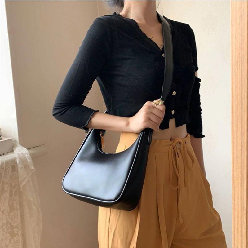 PU Leather Shoulder Messenger Bag Women Causal Luxury Handbags and Purse Female Designer Hobos Bag