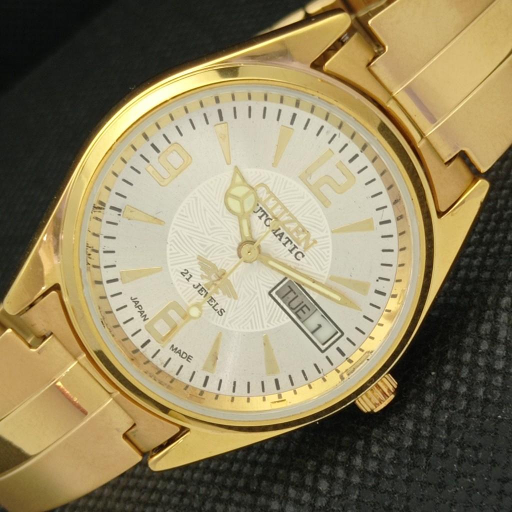 

ВОССТАНОВЛЕННЫЕ ВИНТАЖНЫЕ МУЖСКИЕ ЧАСЫ CITIZEN AUTO 8200 JAPAN D/D SILVER 588c-a313943-2 SKU588c-a313943