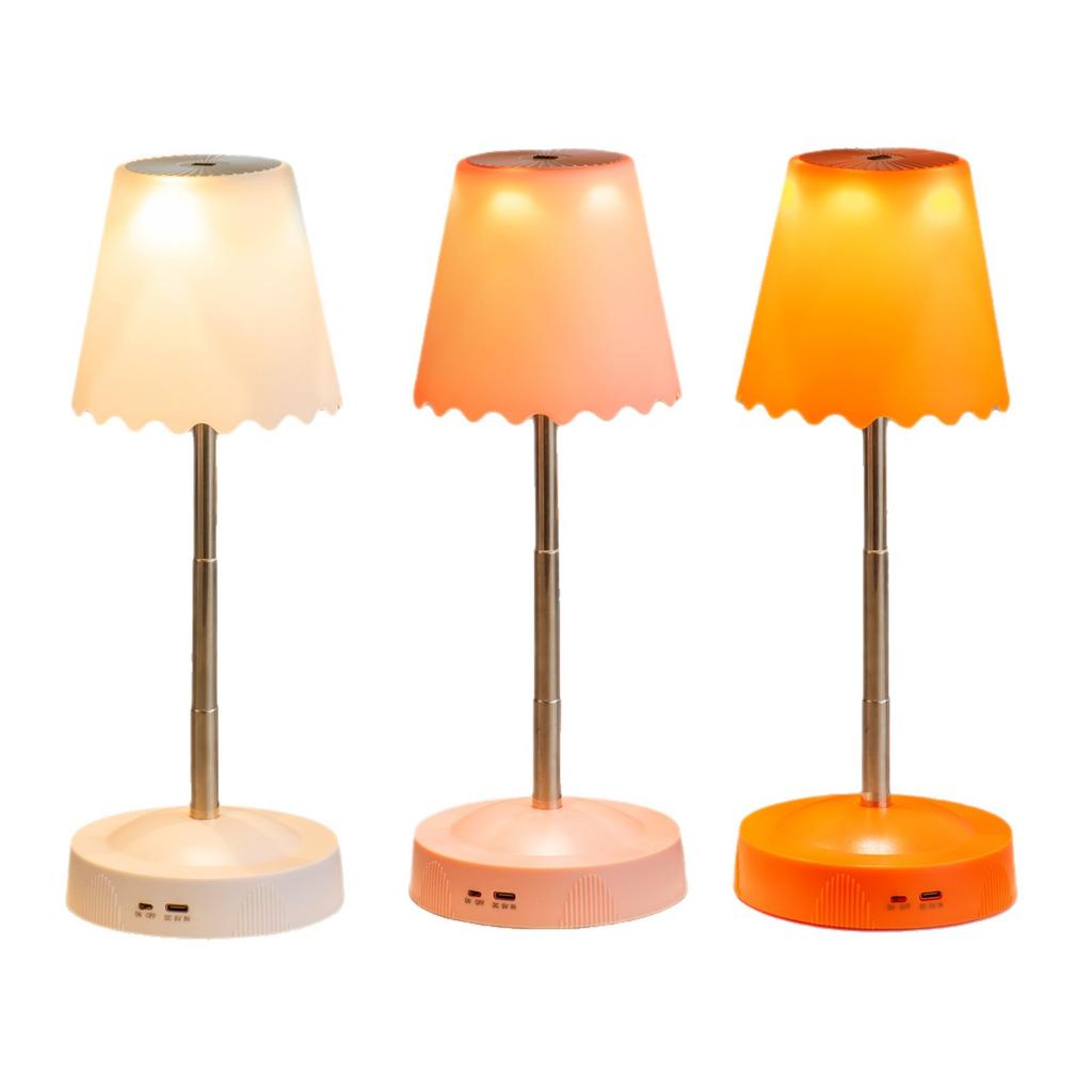 Rechargeable Desk Lamp Smart Cordless Adjustable Height Ambient Light Battery Powered Table Lamp for Bedroom Restaurant