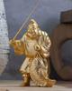 Einer der Sieben Glücksgötter von Makita ein Buddhistisches Original Buddhistisches Takaoka Bronzeguss Ebisu, (vergoldet/24 Karat Gold), Shuun, Bildhauer. Statue, (Ebisu