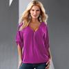 Stylish Plus Size Women Summer Chiffon Tank Top T-shirt Perfect For Casual Outings