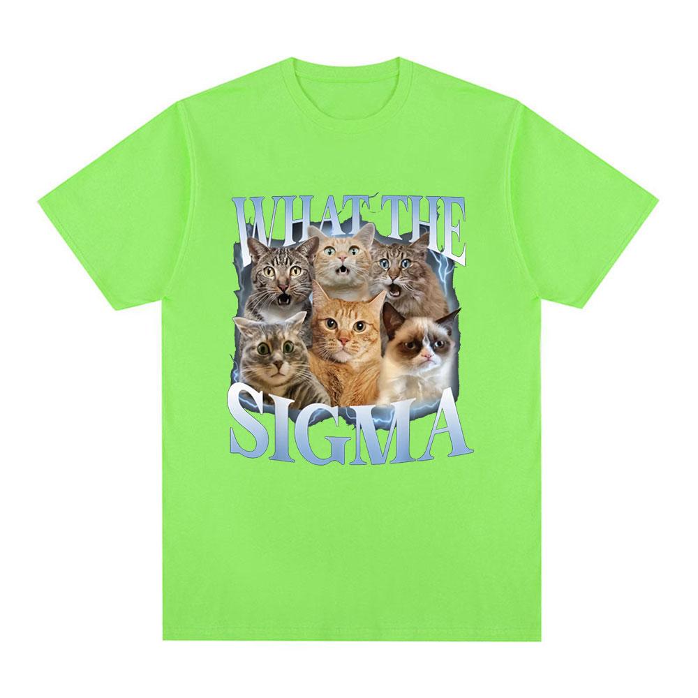 

Что такое Сигма Смешной Мем Любители Кошек Графические Футболки Мужские Женские Хлопковые Оверсайз Футболки с Коротким Рукавом Модная Удобная Футболка 4XL