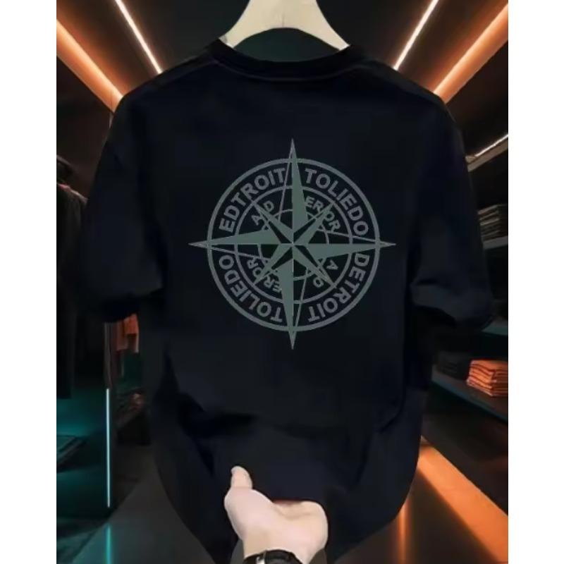 Sommer Neues Muster Gedrucktes T-Shirt Geeignet für Unisex Und Unisex Hergestellt Aus Reiner Baumwolle Modisches Und Vielseitiges T-Shirt