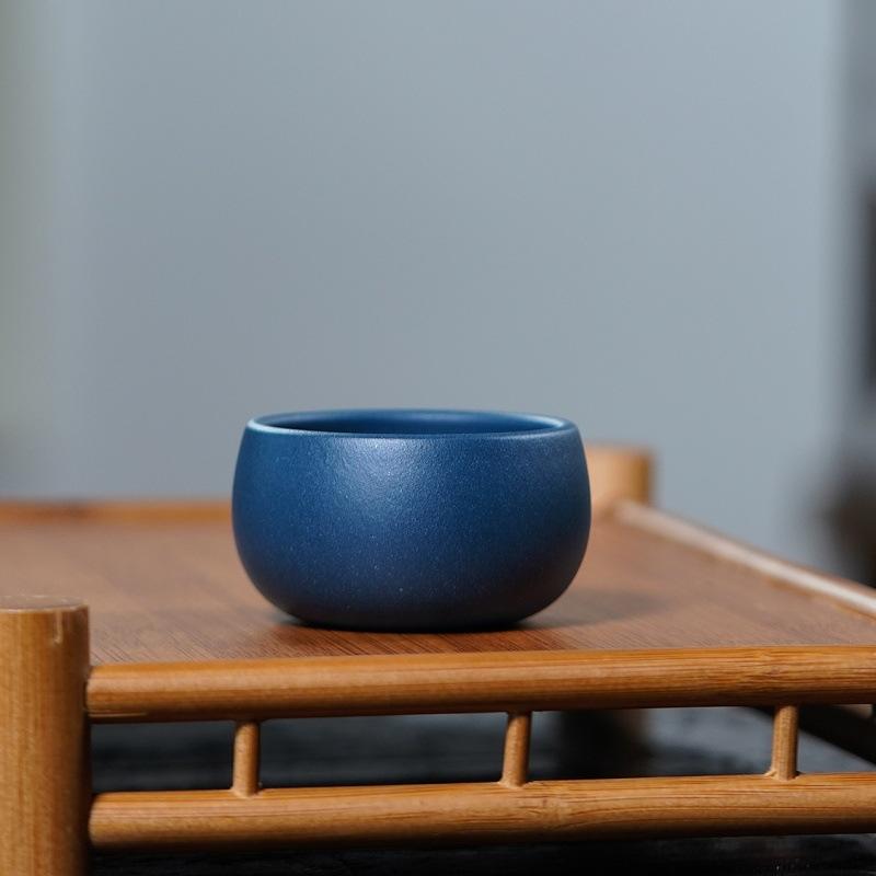 50ml Purple Clay Kung Fu Tea Cup Household Round Mouth Teacups Small Tasting Mugs Ceramic Colorful Cups Tea Ceremony Accessories