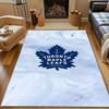 Toronto Maple Leafs Logo Rug Patterned Carpet, Non Slip Mat Suitable for Living Room and Bedroom Sofas