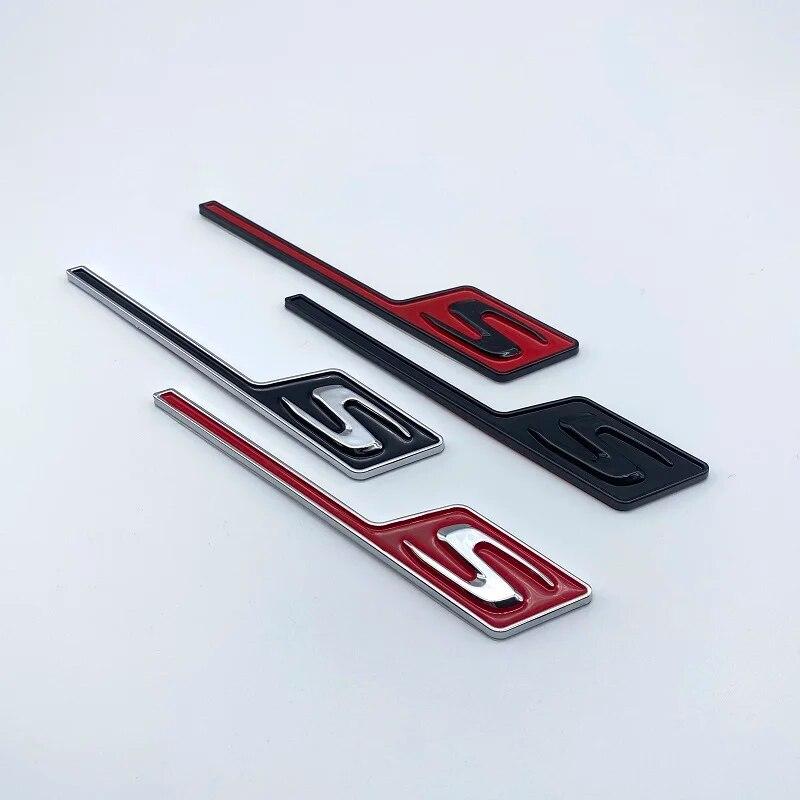 3D ABS Chrome Black Yellow Red Car Rear Trunk Badge Logo GT R S C Emblem For Mercedes AMG GTR GTC GTS C190 Car Stickers