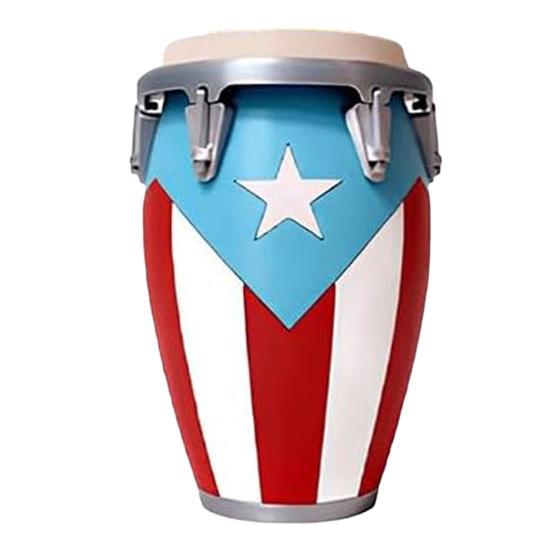 

Puerto Rican Flag Conga Style 3D Printed Can Holder, Beverage Insulator, Lightweight 12oz Can Cooler for Parties Beaches Barbecues Caribbean Gift Long