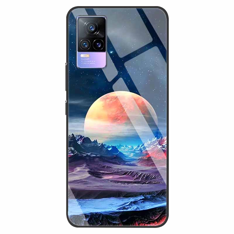 For VivoV21 5G Tempered Glass Case for Vivo V21 5G Soft Bumper Hard Funda For Vivo X60 Pro Global Phone Case X60 5G 2021 Cover