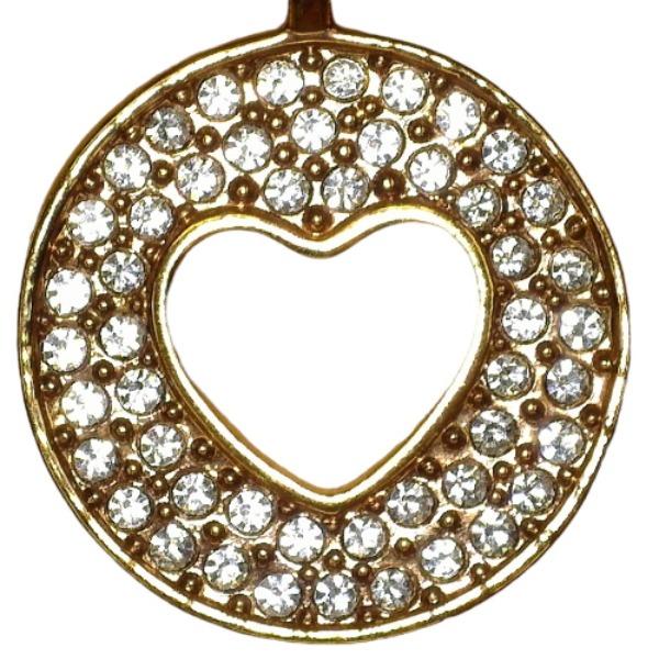 Swarovski Necklace  Gold Unisex Used