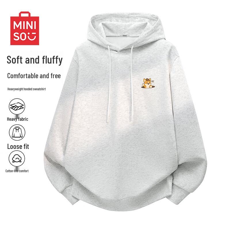 MINISO Men's Heavyweight Hooded Sweatshirt
