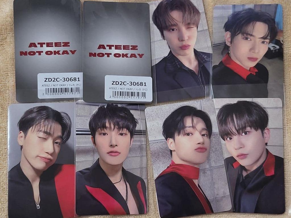 [USED] ATEEZ NOT OKAY FC Bonus Trading Card
