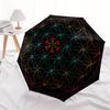Sacred Geometry Mandala: Spiritual Balance & Harmony DecorUmbrella, Portable 3-Fold Umbrella for Men & Women,Christmas Gift ES71