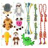 Dog Rattle 12 Pcs Puppy Toys for Cute Dog Toy Dog Set with Stuffed Animal Natural Cotton Puppy Loca Toy Dog Chew Toy Dog Dog Dog Dog Dog Dog Dog Dog