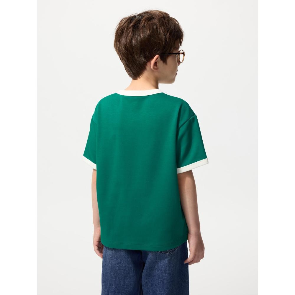 Uniqlo Japan Aerism Cotton Graphic Crewneck Tee
