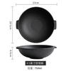Solid Color Ceramic Double Ear Bowl Large Capacity Noodle Bowl Soup Bowl Salad Bowls Snack Bowls Restaurant Creative Tableware