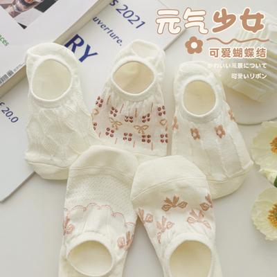 Socks Spring Invisible Socks Deodorant Can Not Fall Off With Short Socks Non-Slip Shallow Boat Socks