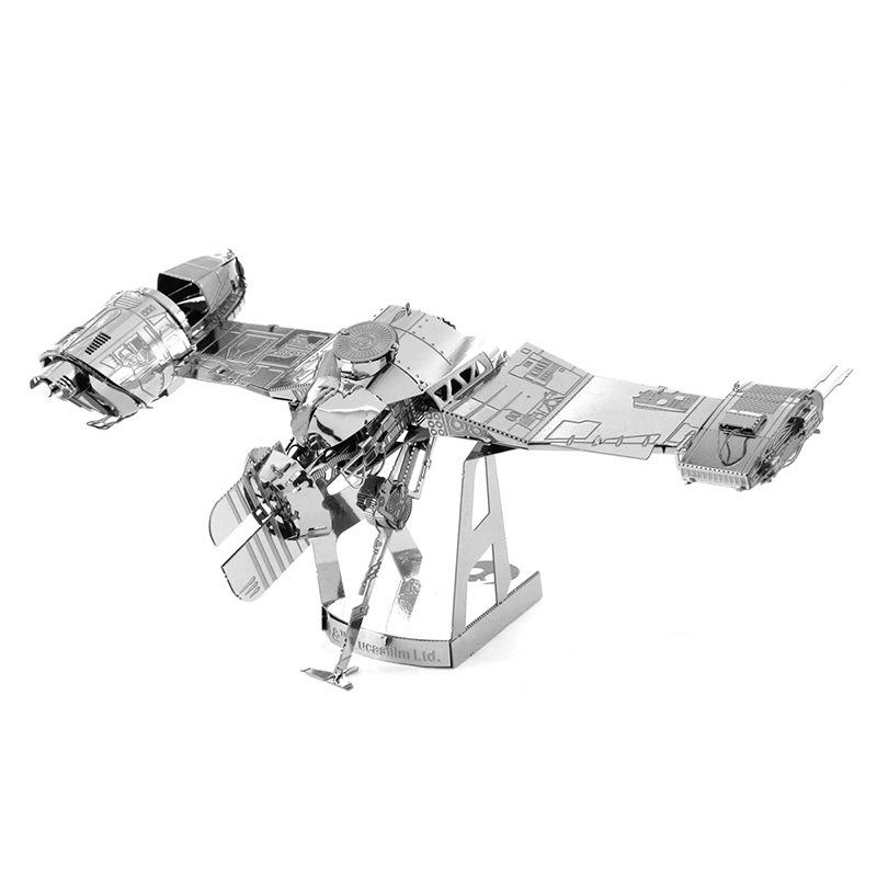 3D Metal Puzzle Set: Star Wars Series - Millennium Falcon, R2D2, TIE Fighter Assembly Model, Ideal Birthday Gift