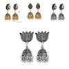 Indian Jhumka Earrings With Vintage Alloy Filigree For Women Fashion Accessories