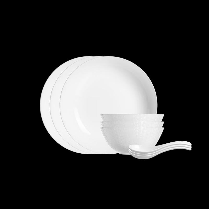 Luminarc Arch Cloud Embossed 9-Piece Dinnerware Set