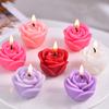 1 Set Banquet Romantic Scented Elegant Rose Mini-Sized Candles Fragrant Handmade Floating Wedding Ambiance-Boosting