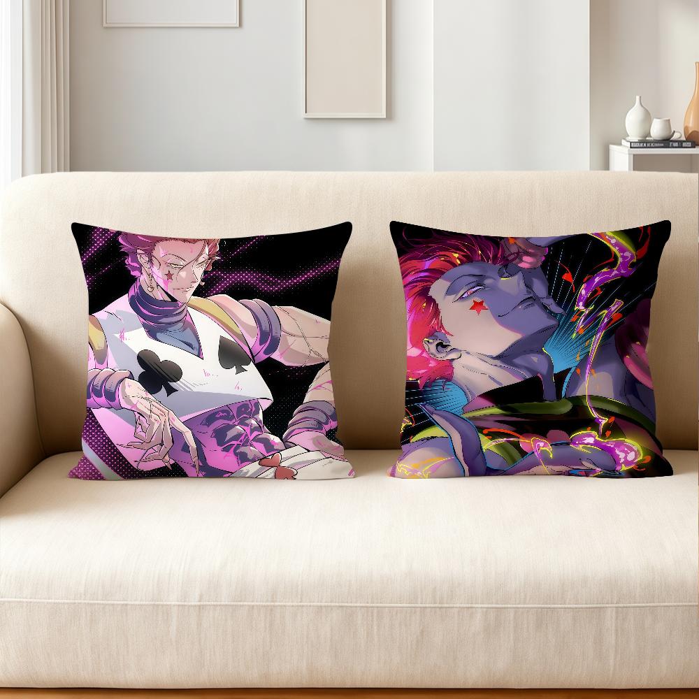 Anime H-HUNTER X HUNTER Killua Zoldyck Hisoka Kissenbezug Anwendbarer Raum Für Gästezimmer Innenräume Autos Büro Haus Dekoration