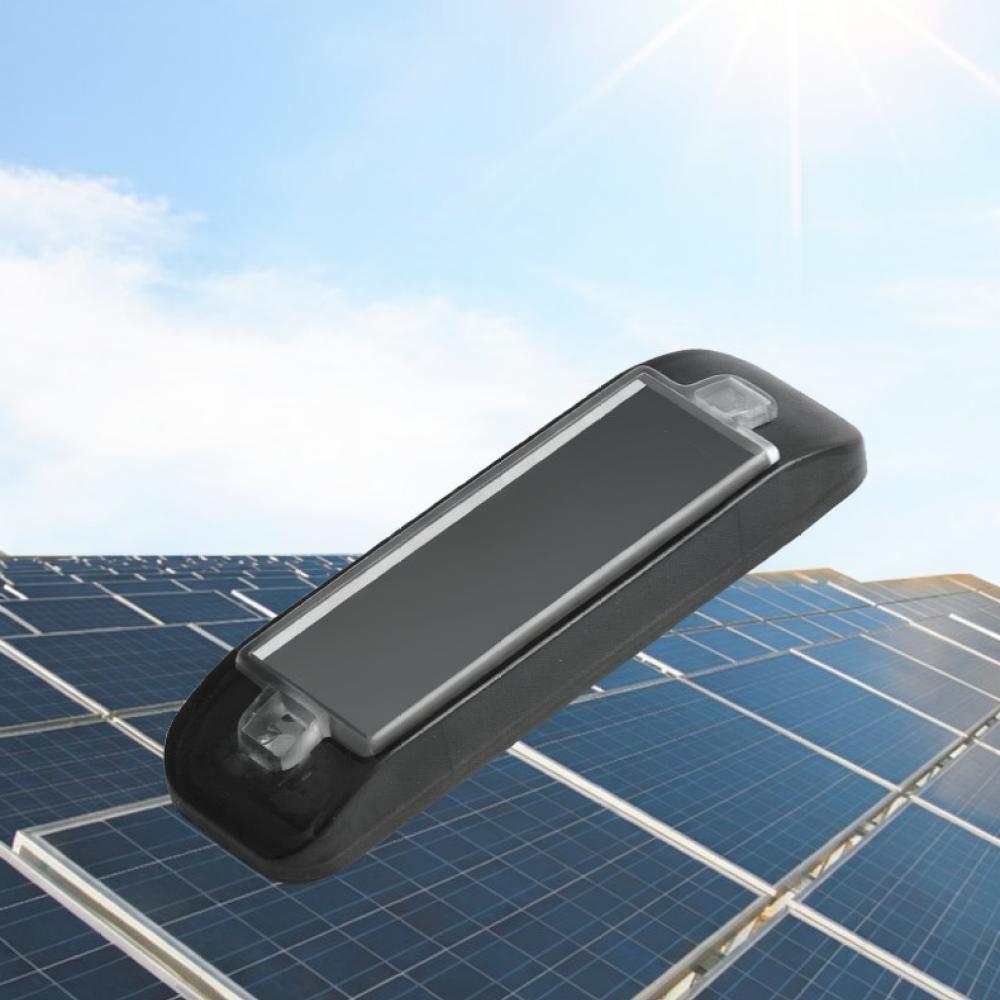 Universal Solar Powered Warning Strobe Light Wireless Vibration Sensor Anti Rear End Signal Lamp For Car Auto Motorcycle