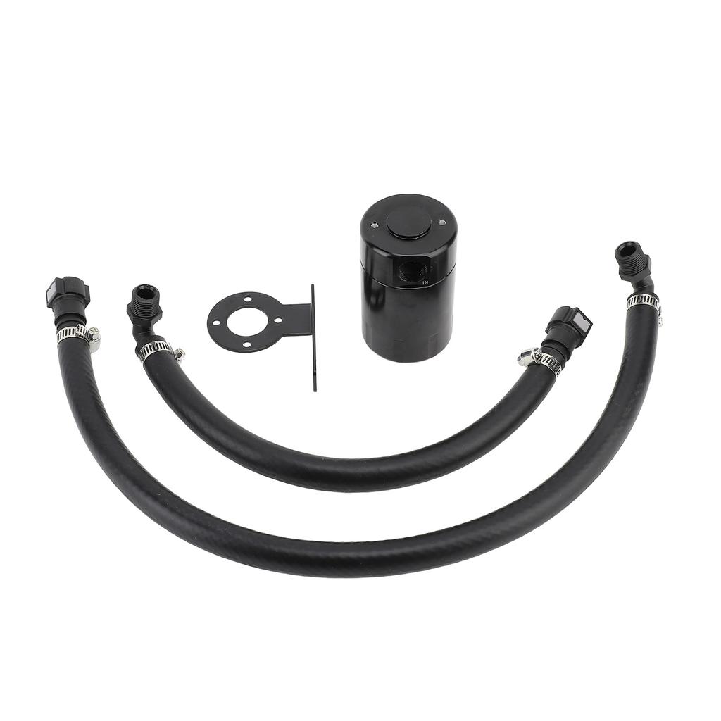 3OZ Oil Catch Can Fine Mesh Filter Air Oil Separator Catch Can Kit with Hose for 1500 5.3L 6.2L 2019‑2022