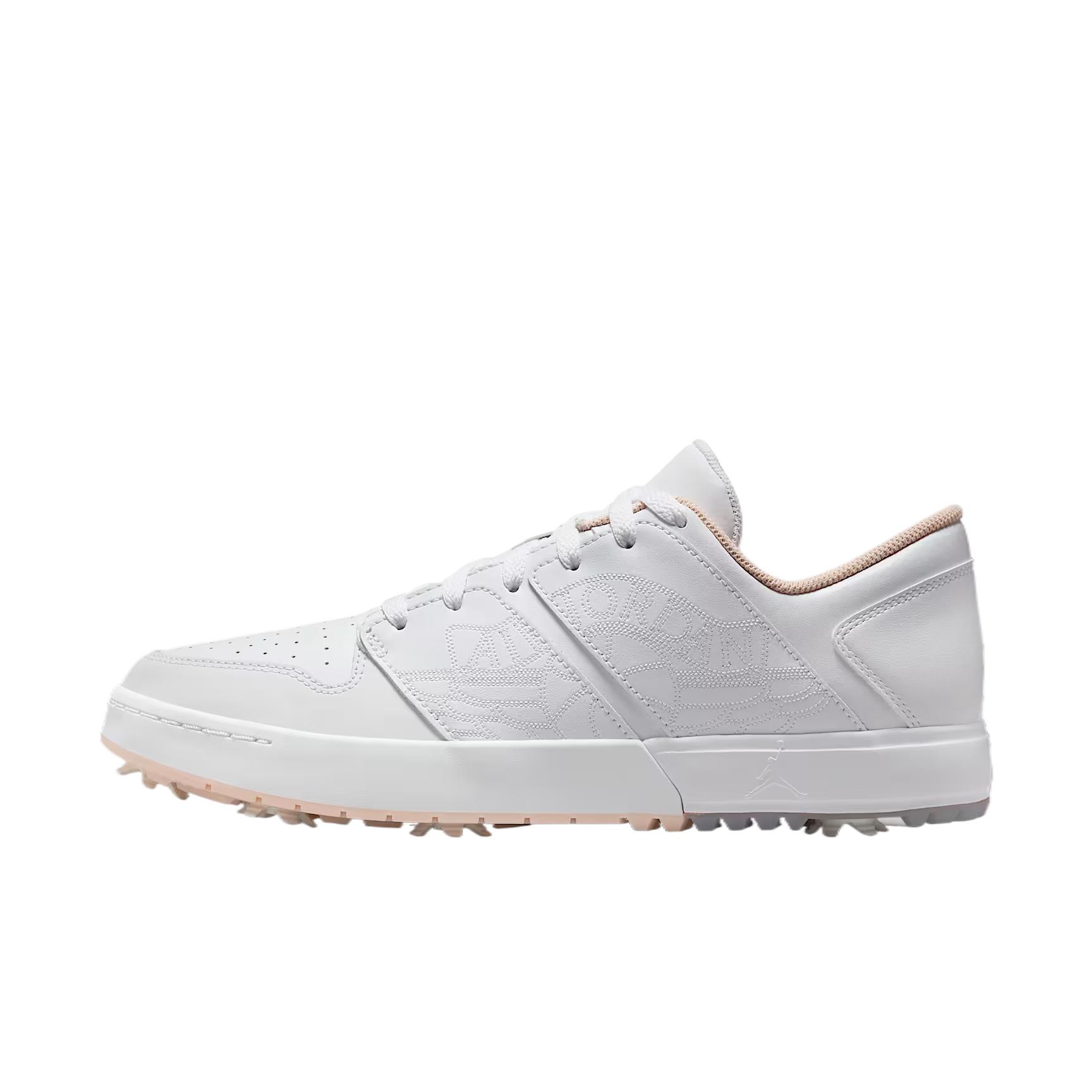 Air Jordan Nu Retro 1 Low Golf White Washed Coral Unisex Sneakers FZ4153-103 42.5