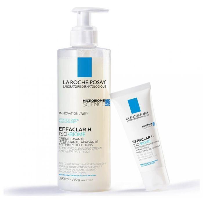 La Roche-Posay Effaclar H Iso-Biome Crème Lavante Hydratante Apaisante Anti-Imperfections 390 Ml
