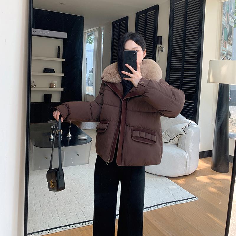 Autumn Winter Thicken Warm Parka Women Casual Sweety Solid Color Big Pocket Loose Jackets Outwear