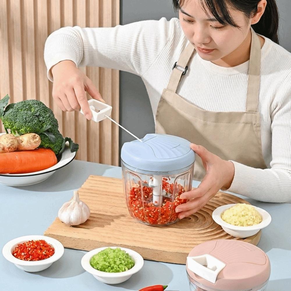Portable Manual Pull Crusher Multifunctional Garlic Chopper Food Chopper Garlic Chop