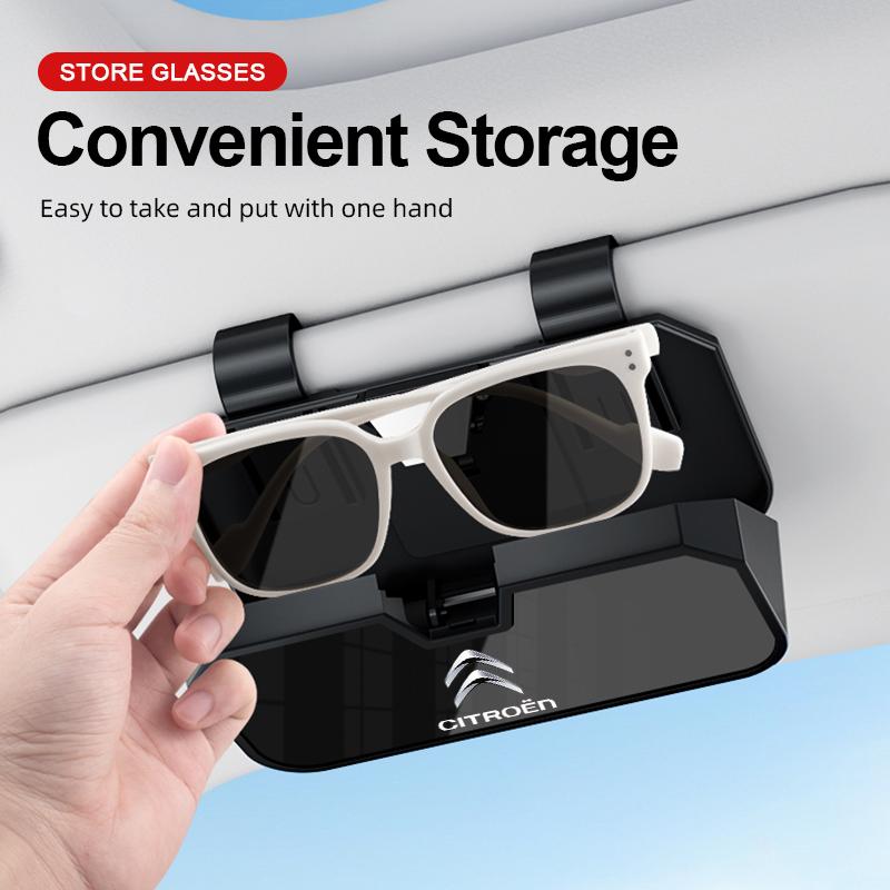 Car Multifunctional Storage Box Car Sunglasses Sunglasses Clip for Citroen C1 C2 C3 C4 C5 C6 C8 C4L DS3 DS4 DS5 Car Accessories
