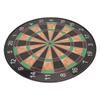 17 Inch Dart Board Game Set Double Sided Magnetic Dart Board with Magnetic Darts Brown