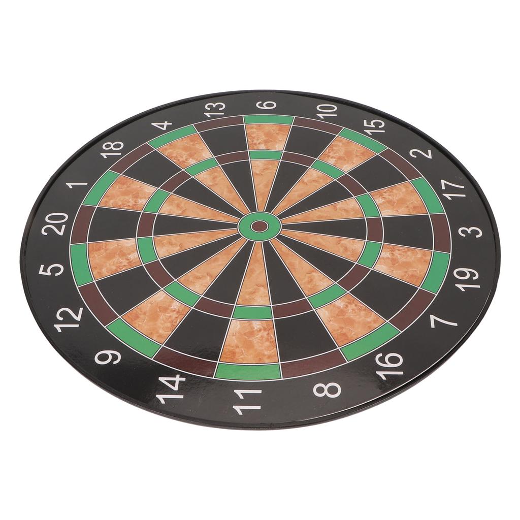17 Inch Dart Board Game Set Double Sided Magnetic Dart Board with Magnetic Darts Brown