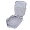 Gray Travel Shoe Bag 3 Layers Holds 3 Pairs of Shoes Dust Resistant Portable Organizer for Suitcase Shoe Storage