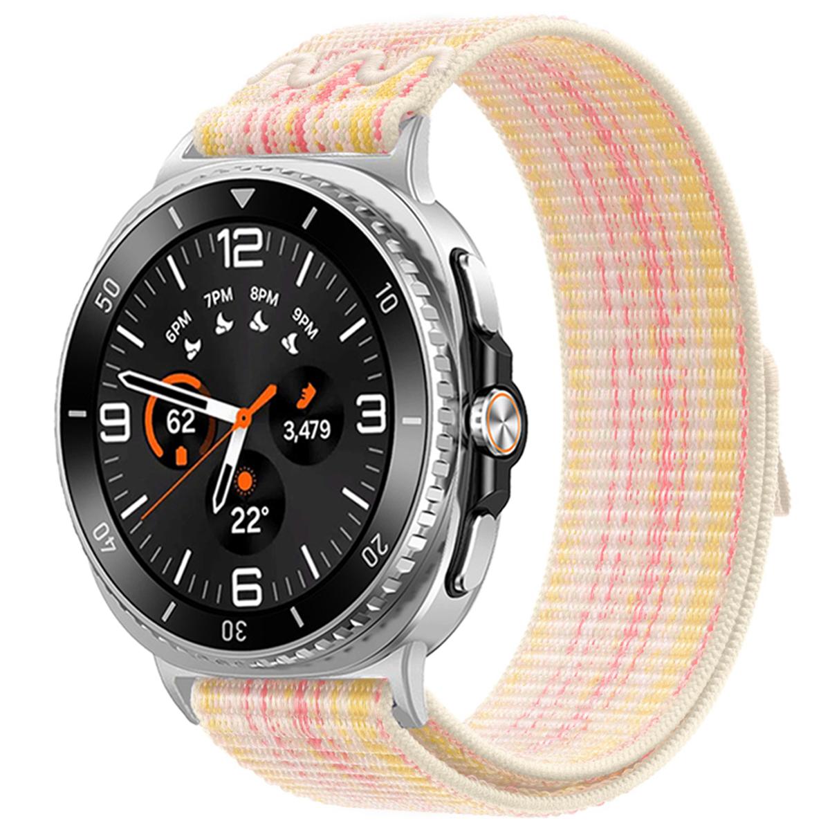

Дихаючий плетений нейлоновий ремінець-петля для Samsung Galaxy Watch 8 40/44 мм Браслет Ремінець на зап ястя для Samsung Galaxy Watch 8 Classic 46 мм for galaxy 8 classic