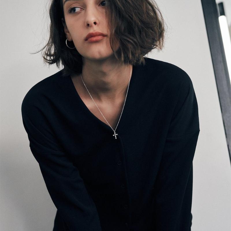 Verte 925 Silver Dew Necklace   un.Silver.212