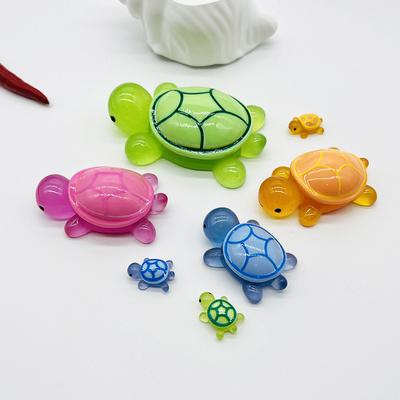 Mini Tartarugas Ornamento Luminoso Artesanato Figuras em Miniatura Tartarugas Minúsculas Micro Paisagem Decoração para Casa Acessórios Presentes