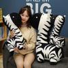 Creative Simulation Zebra Doll Plush Toy Zoo Pony Doll Rag Doll Sleeping Pillow Photo Prop