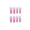 Artificial Nails Translucent Pink Gradient Wearable Nails Fake Nails Manicure Patches