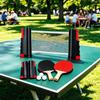 Table Tennis Set with Retractable Net, 2 Paddles, 3 Balls