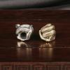 3Pcs Light Weight Snake Shape Lanyard Beads DIY Metal Paracord Beads Unique Parachute Cord Beads for Bracelets Pendants