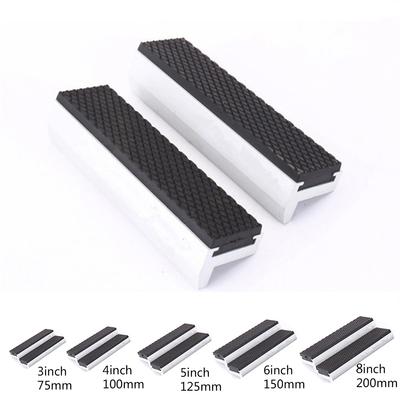 3/4/5/6/8 Zoll Schraubstockbacken Magnetisch Schraubstockbacken Schutzhülle Mehrzweck-Aluminium-Schraubstockklemme Anti-Rutsch-Matte