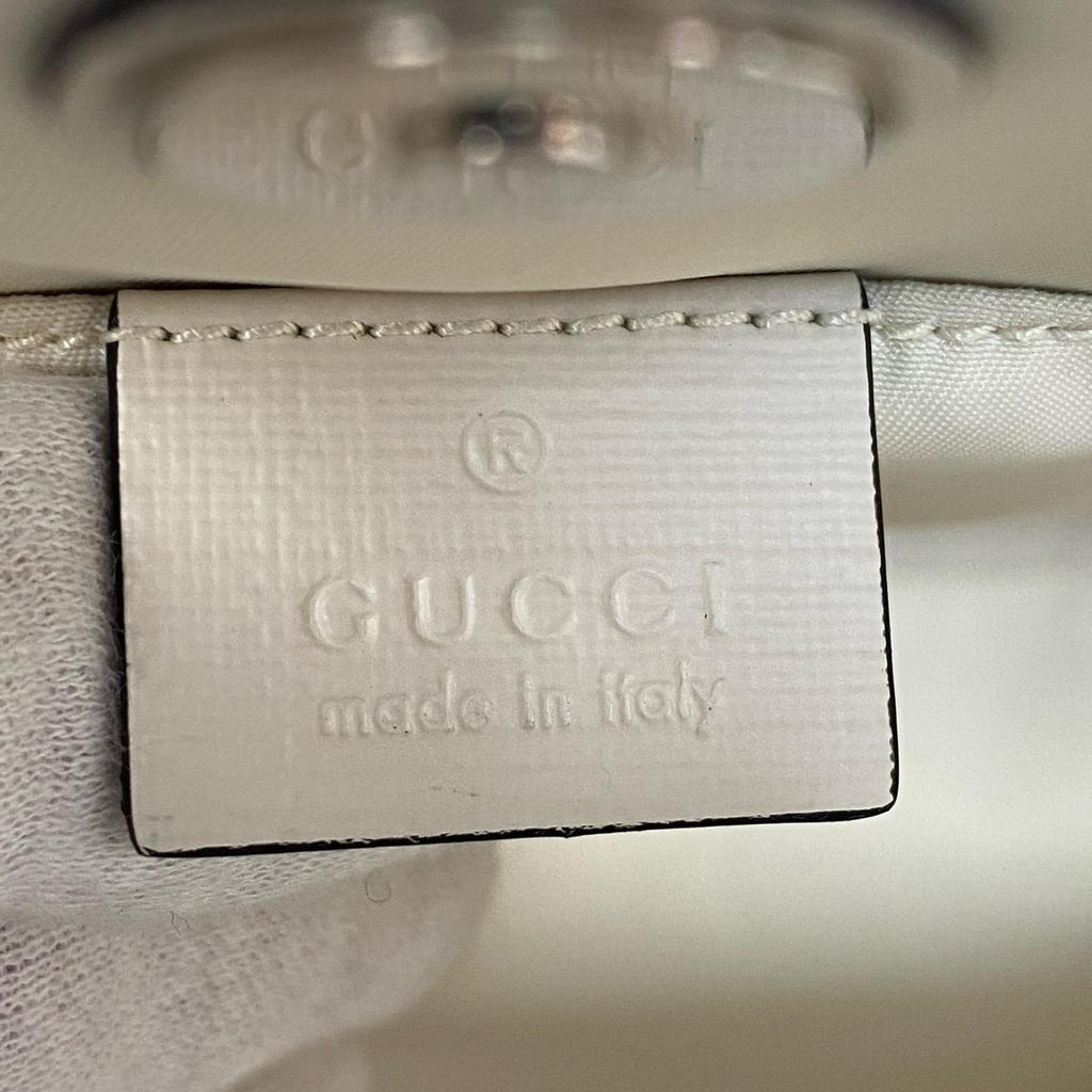 Used GUCCITote Bag White GG Canvas Women