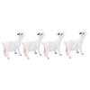 4pcs Goat Figurines Set Farm Animals Simulated Goat Model Toy Birthday Gift Decoration for Children
